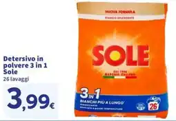 Sigma Detersivo in polvere 3 in 1 Sole offerta