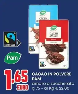 Pam Cacao in polvere Pam offerta