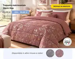 Kasanova Trapunta matrimoniale Warm Hug offerta