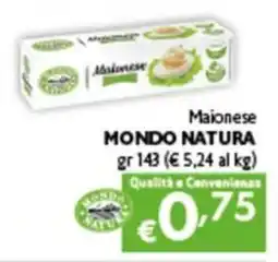 Spak Supermercati Maionese Mondo Natura offerta