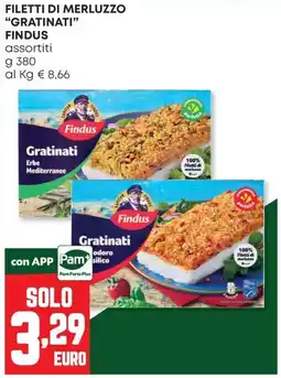 Pam Filetti di merluzzo gratinati Findus offerta