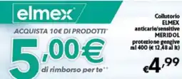 Spak Supermercati Collutorio ELMEX anticarie/sensitive MERIDOL offerta