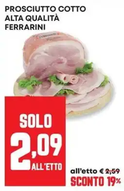 Pam Prosciutto cotto alta qualità Ferrarini offerta