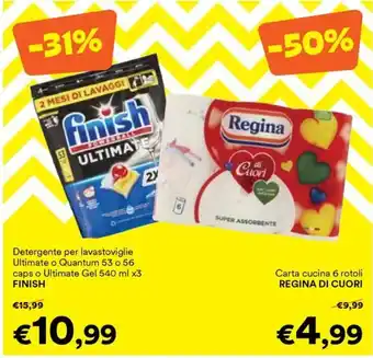 Detergente per lavastoviglie Ultimate o Quantum FINISH