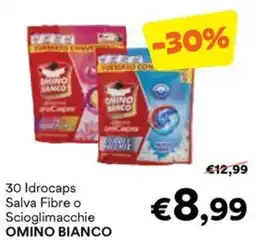 Unes 30 Idrocaps Salva Fibre o Scioglimacchie Omino Bianco offerta