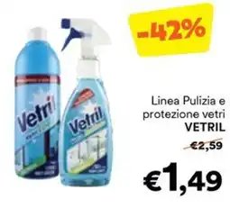 Unes Linea Pulizia e protezione vetri VETRIL offerta