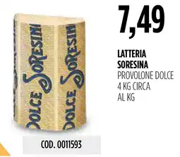 Carico Cash & Carry Provolone dolce Latteria Soresina offerta