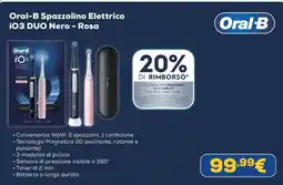 Euronics Oral-B Spazzolino Elettrico iO3 DUO Nero - Rosa offerta