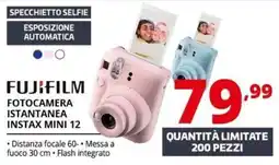 Comet Fujifilm fotocamera istantanea instax mini 12 offerta
