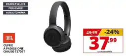 Comet JBL cuffie a padiglione chiuso T570BT offerta