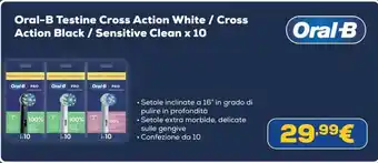 Oral-B Testine Cross Action White / Cross Action Black / Sensitive Clean