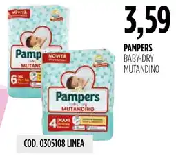Carico Cash & Carry Pampers baby-dry mutandino offerta