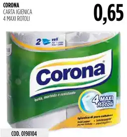 Carico Cash & Carry Carta igienica Corona offerta