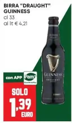 Pam Birra Draught Guinness offerta