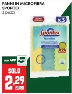 Pam Panni in microfibra Spontex offerta
