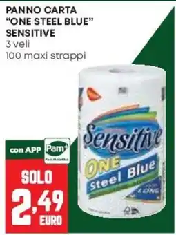 Pam Panno carta One Steel Blue Sensitive offerta