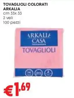 Pam Tovaglioli colorati Arkalia offerta