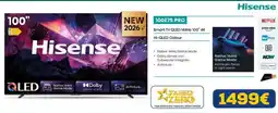 Euronics Hisense 100" QLED 4K 144Hz Smart TV offerta