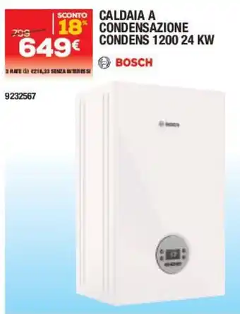 Caldaia a condensazione Condens 1200 24 kW Bosch