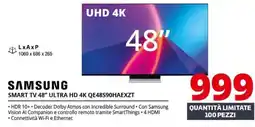 Comet Samsung Smart TV 48" Ultra HD 4K offerta