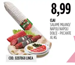 Carico Cash & Carry Salame Milano/Napoli Napoli offerta