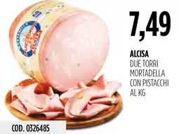 Carico Cash & Carry Alcisa due torri mortadella con pistacchi offerta