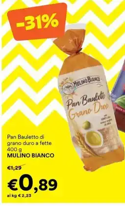 Unes Mulino Bianco Pan Bauletto di grano duro a fette offerta