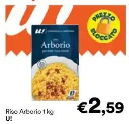 Unes Riso Arborio U! offerta