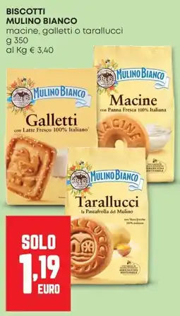 Pam Biscotti Mulino Bianco macine, galletti o tarallucci offerta