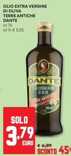 Pam Olio extra vergine di oliva Terre Antiche Dante offerta