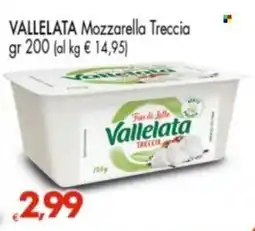 Despar Vallelata Mozzarella Treccia offerta