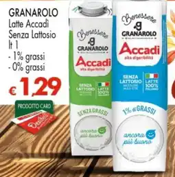 Despar Granarolo Latte Accadi Senza Lattosio offerta