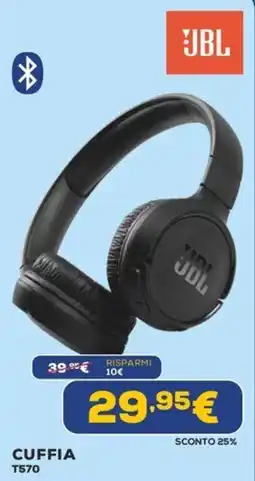 Euronics Cuffia JBL T570 offerta