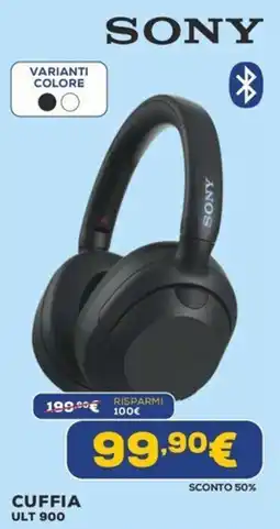 Euronics Sony cuffia ult 900 offerta