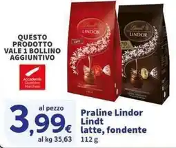 Sigma Superstore Praline Lindor Lindt latte, fondente offerta