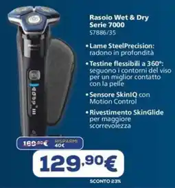 Euronics Rasoio Wet & Dry Serie 7000 offerta
