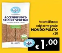 Spak Supermercati Accendifucoco origine vegetale Mondo Pulito offerta
