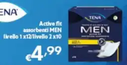 Spak Supermercati Tena active fit assorbenti men offerta