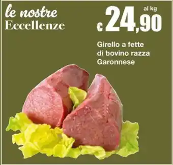 Girello a fette di bovino razza Garonnese