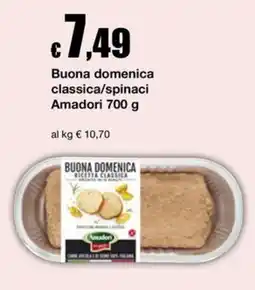 Sì con te Market Buona domenica classica Amadori offerta