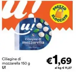 Unes Ciliegine di mozzarella U! offerta