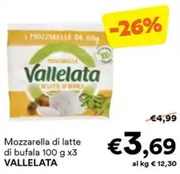 Unes Mozzarella di latte di bufala Vallelata offerta