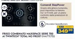 Euronics Bruno Piano gas on glass Egg7557zk offerta