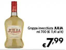 Spak Supermercati Grappa invecchiata JULIA offerta