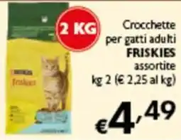 Spak Supermercati Crocchette per gatti adulti Friskies assortite offerta
