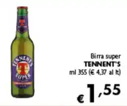 Spak Supermercati Birra super Tennent's offerta