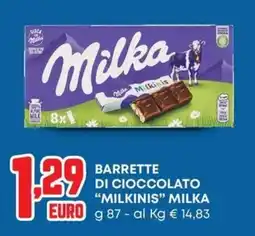 Pam Barrette di cioccolato "Milkinis" Milka offerta