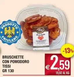 Palmarket Bruschette con pomodoro Tissi offerta