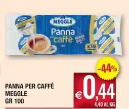 Palmarket Panna per caffè Meggle offerta