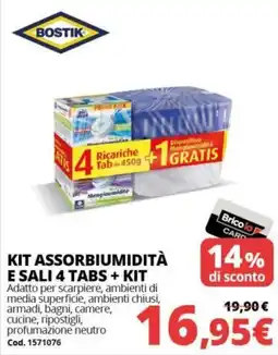 Brico Io Kit assorbiumidità e sali 4 tabs + kit offerta